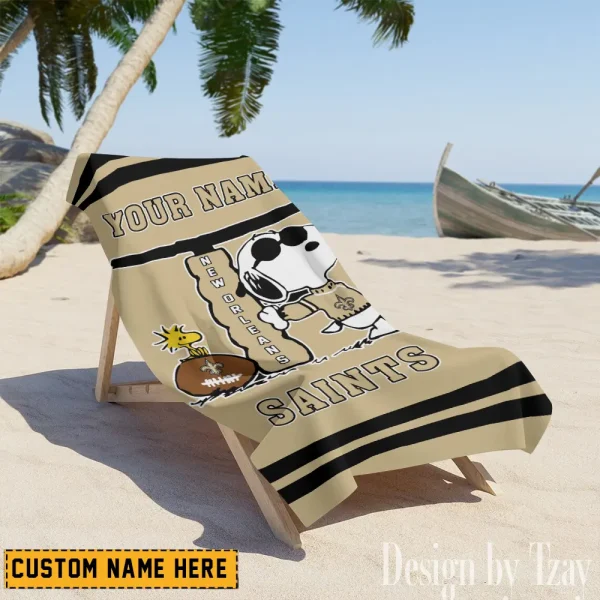 New Orleans Saints NFL Beach Towels New 2025 AZBTOWEL472 - Image 2