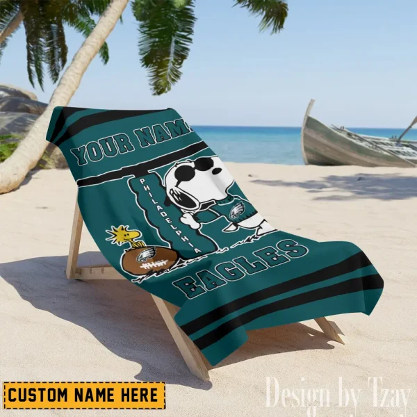 Philadelphia Eagles NFL Beach Towels New 2025 AZBTOWEL475 - Image 2