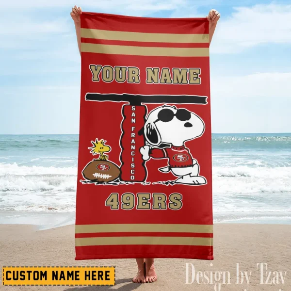 San Francisco 49ers NFL Beach Towels New 2025 AZBTOWEL477