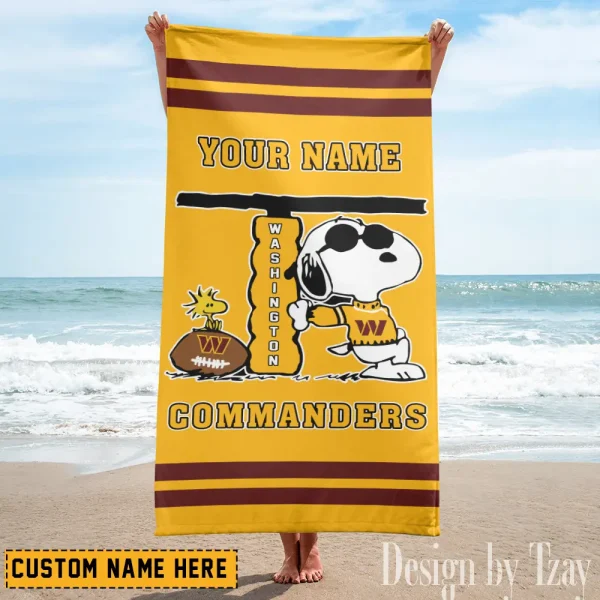 Washington Commanders NFL Beach Towels New 2025 AZBTOWEL481