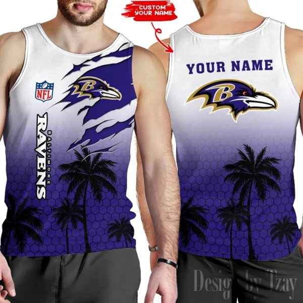 Baltimore Ravens 3D Printed Comfortable Breathable Sport Tank Top BGMTT114