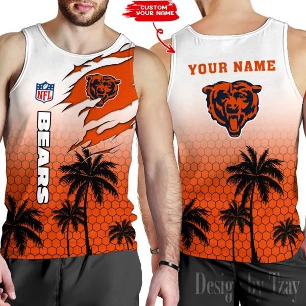 Chicago Bears 3D Printed Comfortable Breathable Sport Tank Top BGMTT117