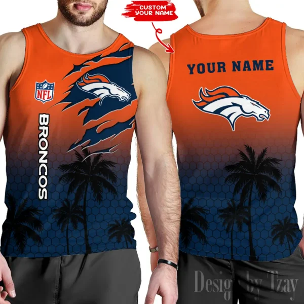 Denver Broncos 3D Printed Comfortable Breathable Sport Tank Top BGMTT121