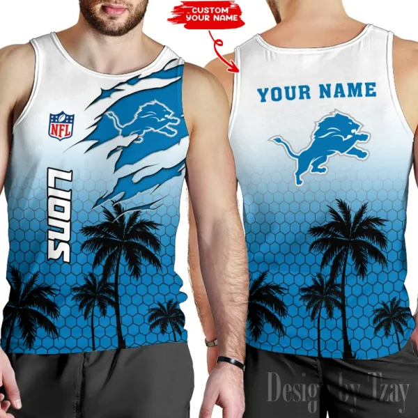 Detroit Lions 3D Printed Comfortable Breathable Sport Tank Top BGMTT122