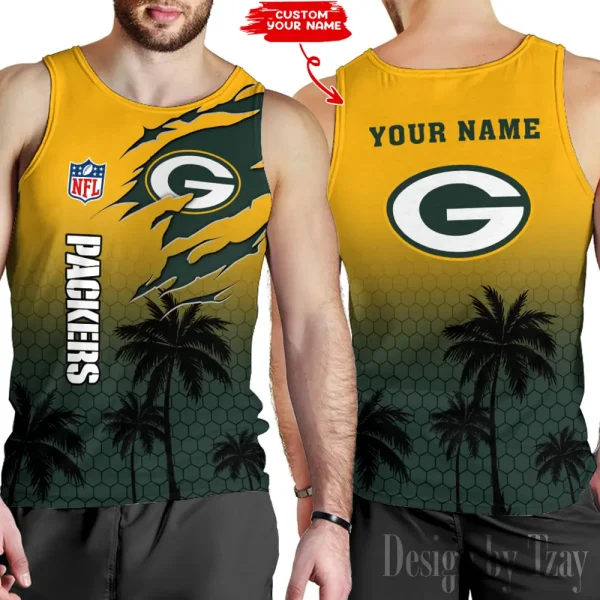 Green Bay Packers 3D Printed Comfortable Breathable Sport Tank Top BGMTT123