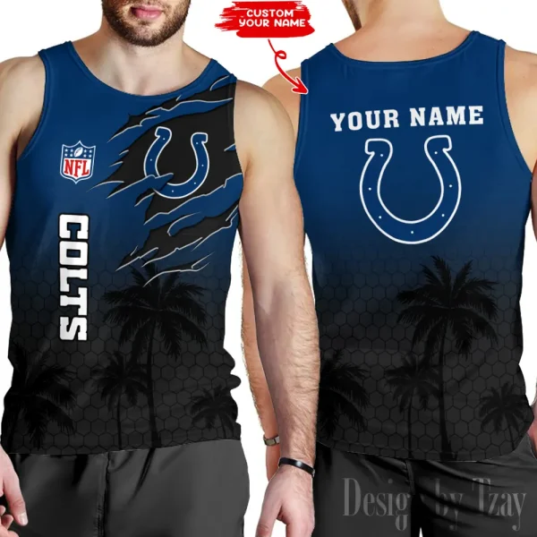 Indianapolis Colts 3D Printed Comfortable Breathable Sport Tank Top BGMTT125