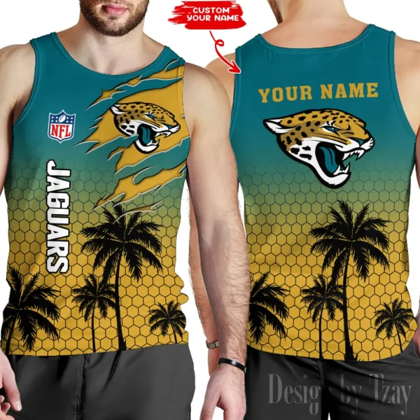 Jacksonville Jaguars 3D Printed Comfortable Breathable Sport Tank Top BGMTT126