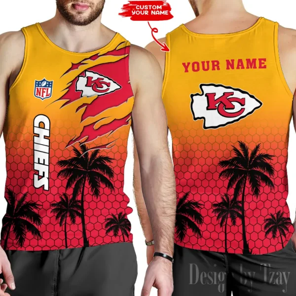 Kansas City Chiefs 3D Printed Comfortable Breathable Sport Tank Top BGMTT127