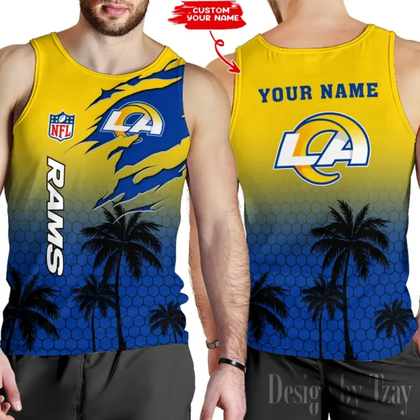 Los Angeles Rams 3D Printed Comfortable Breathable Sport Tank Top BGMTT130