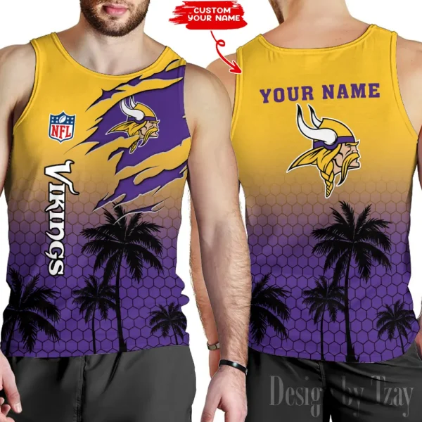 Minnesota Vikings 3D Printed Comfortable Breathable Sport Tank Top BGMTT132