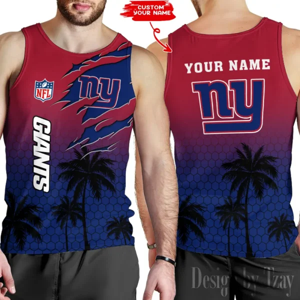 New York Giants 3D Printed Comfortable Breathable Sport Tank Top BGMTT135