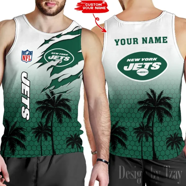 New York Jets 3D Printed Comfortable Breathable Sport Tank Top BGMTT136