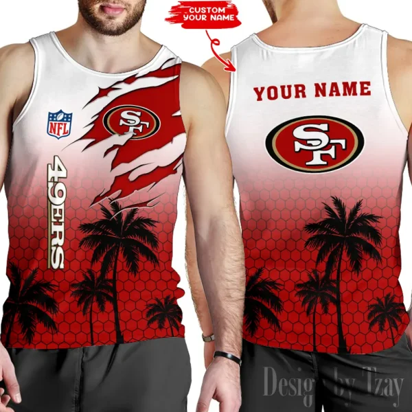 San Francisco 49ers 3D Printed Comfortable Breathable Sport Tank Top BGMTT139