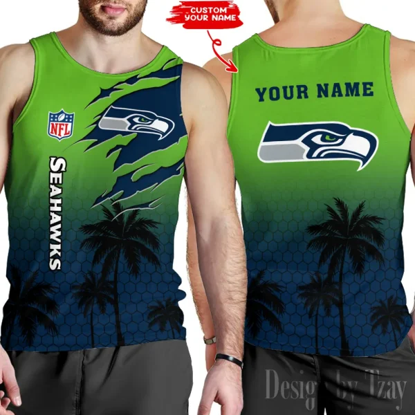 Seattle Seahawks 3D Printed Comfortable Breathable Sport Tank Top BGMTT140
