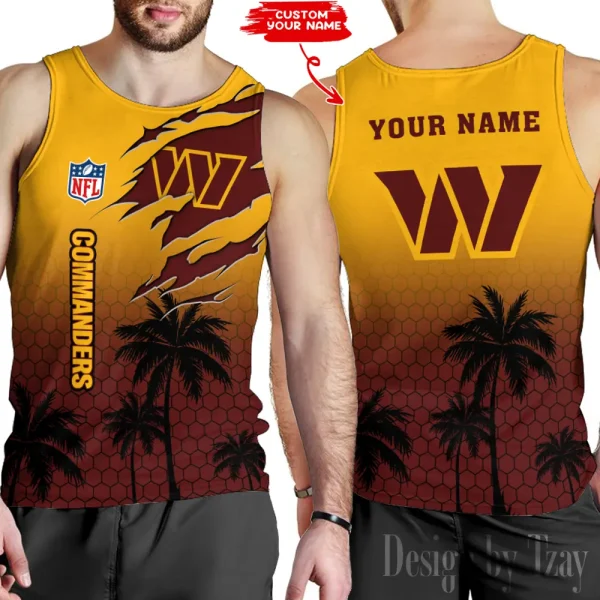 Washington Commanders 3D Printed Comfortable Breathable Sport Tank Top BGMTT143