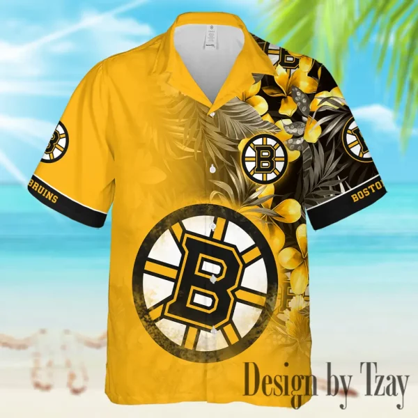 Boston Bruins NHL Casual Men's Hawaiian Shirt 3D Printed New 2025 AZHWS997 - Image 2