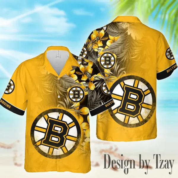 Boston Bruins NHL Casual Men's Hawaiian Shirt 3D Printed New 2025 AZHWS997