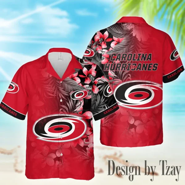 Carolina Hurricanes NHL Casual Men's Hawaiian Shirt 3D Printed New 2025 AZHWS1000