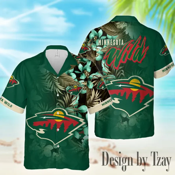 Minnesota Wild NHL Casual Men's Hawaiian Shirt 3D Printed New 2025 AZHWS1007