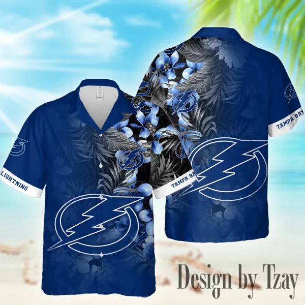 Tampa Bay Lightning NHL Casual Men's Hawaiian Shirt 3D Printed New 2025 AZHWS1011