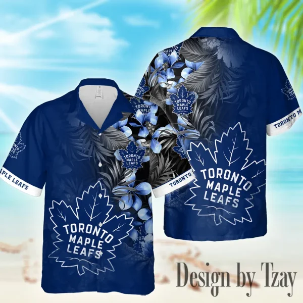 Toronto Maple Leafs NHL Casual Men's Hawaiian Shirt 3D Printed New 2025 AZHWS1012