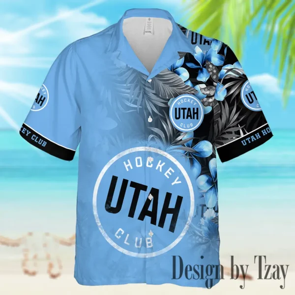 Utah Hockey Club NHL Casual Men's Hawaiian Shirt 3D Printed New 2025 AZHWS1013 - Image 2
