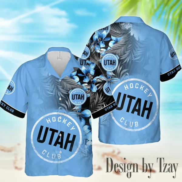Utah Hockey Club NHL Casual Men's Hawaiian Shirt 3D Printed New 2025 AZHWS1013