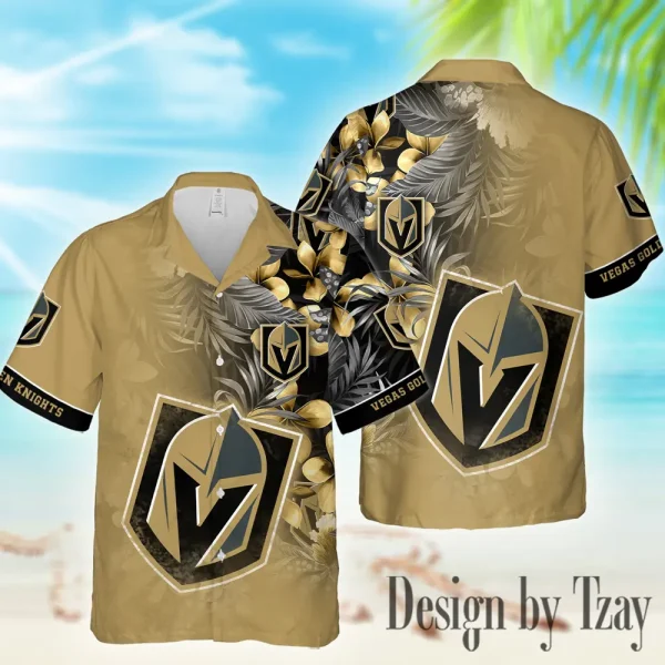 Vegas Golden Knights NHL Casual Men's Hawaiian Shirt 3D Printed New 2025 AZHWS1015