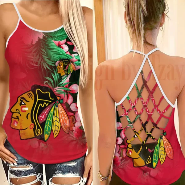 Chicago Blackhawks NHL Summer Women Backless Tops Trending 2025 BGCCTANK281