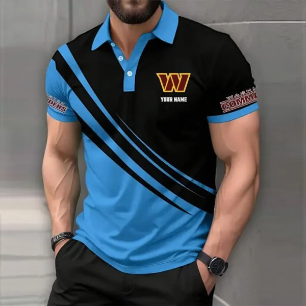 Washington Commanders Mens Short Sleeve Polo Shirts - Image 5