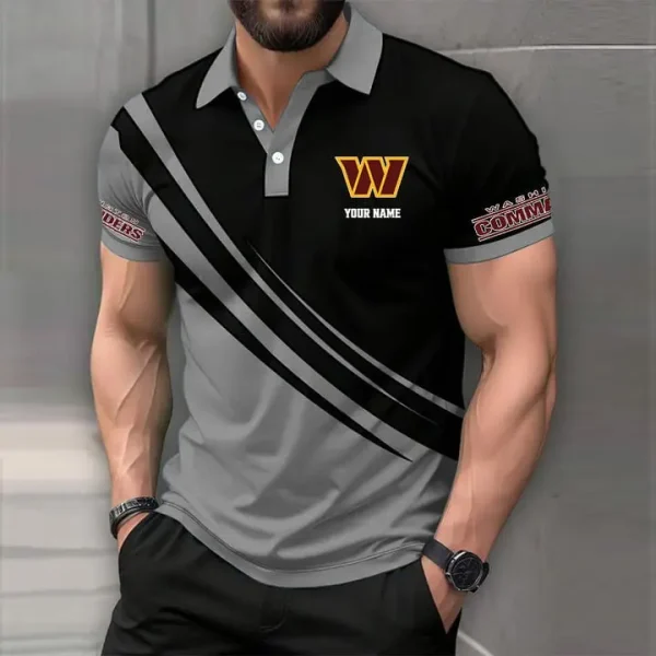 Washington Commanders Mens Short Sleeve Polo Shirts - Image 6