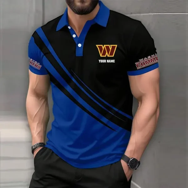 Washington Commanders Mens Short Sleeve Polo Shirts - Image 8