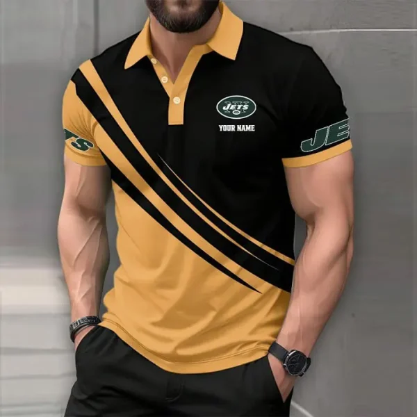 New York Jets Mens Short Sleeve Polo Shirts - Image 4