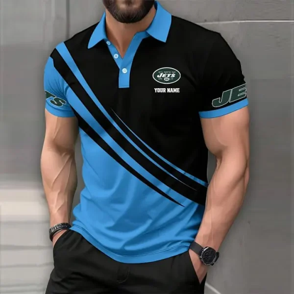 New York Jets Mens Short Sleeve Polo Shirts - Image 5