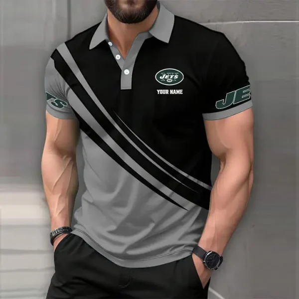 New York Jets Mens Short Sleeve Polo Shirts - Image 6