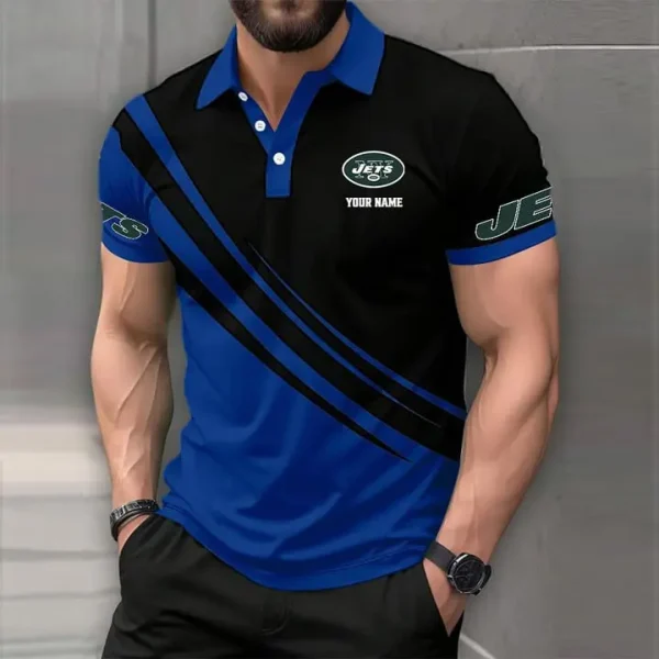 New York Jets Mens Short Sleeve Polo Shirts - Image 7