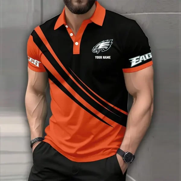 Philadelphia EaglesMens Short Sleeve Polo Shirts - Image 3