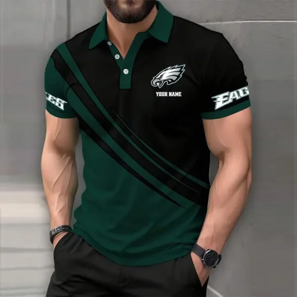 Philadelphia EaglesMens Short Sleeve Polo Shirts