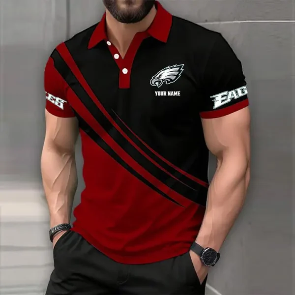 Philadelphia EaglesMens Short Sleeve Polo Shirts - Image 8