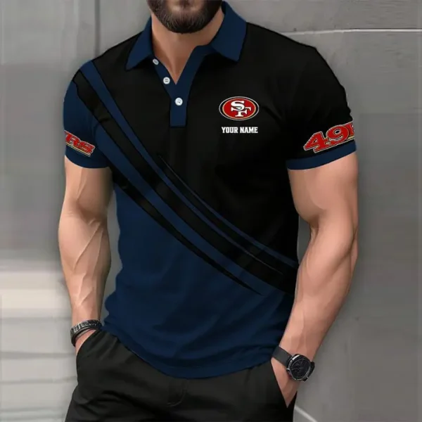 San Francisco 49ers Mens Short Sleeve Polo Shirts - Image 2