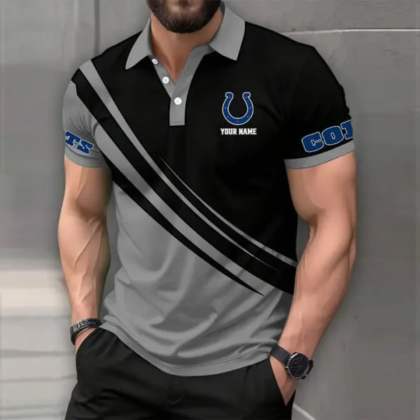 Indianapolis Colts Mens Short Sleeve Polo Shirts - Image 6