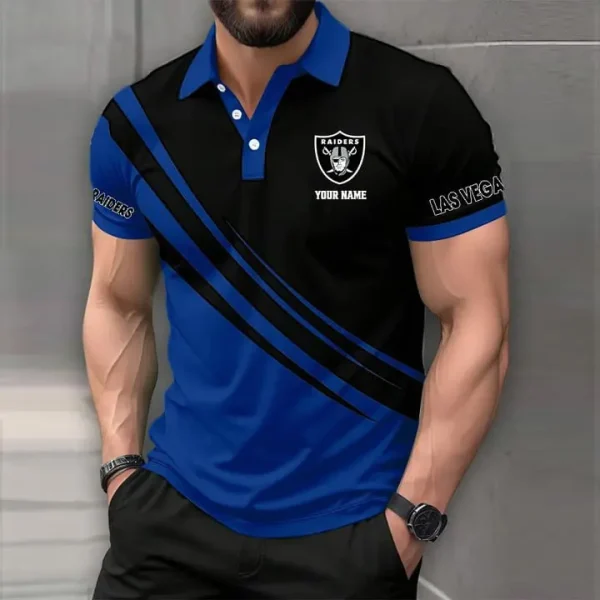 Las Vegas Raiders Mens Short Sleeve Polo Shirts - Image 7