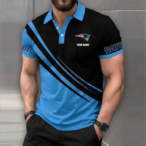 New England Patriots Mens Short Sleeve Polo Shirts - Image 5