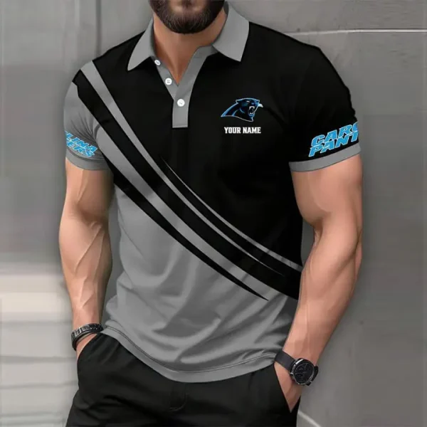 Carolina Panthers Mens Short Sleeve Polo Shirts - Image 5
