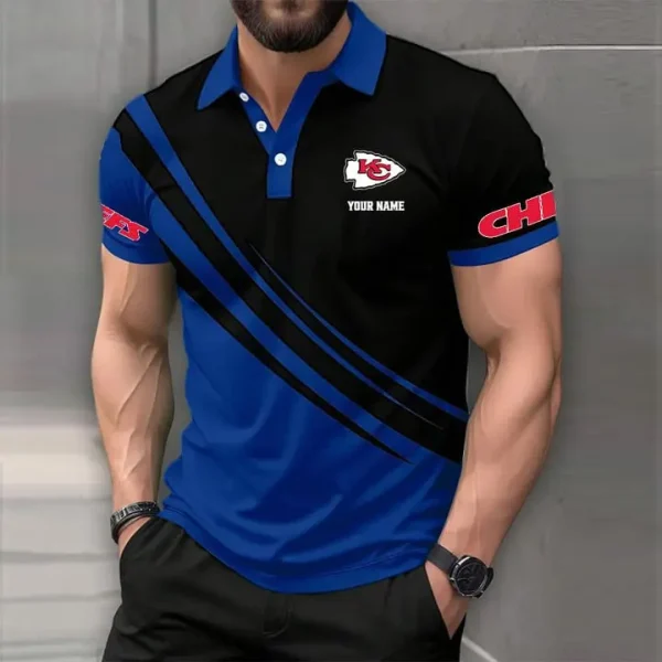 Kansas City Chiefs Mens Short Sleeve Polo Shirts - Image 8
