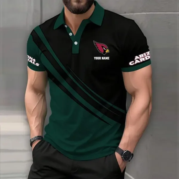 Arizona Cardinals Mens Short Sleeve Polo Shirts - Image 7