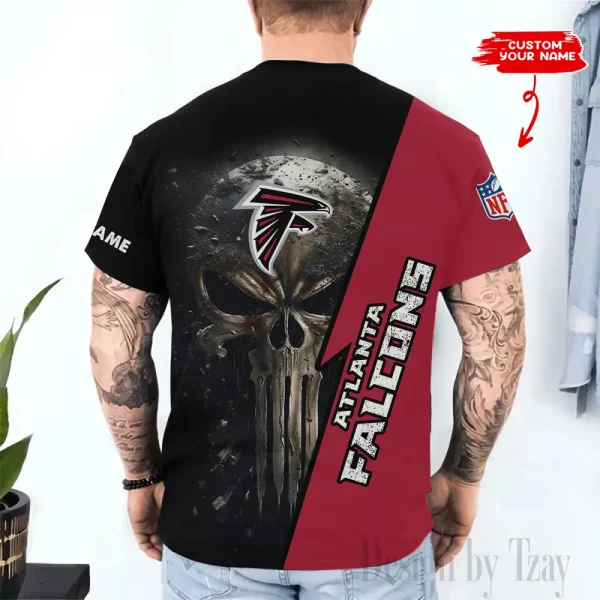 Atlanta Falcons Trendy Men's 3D Printed T-shirt Fashion O-neck 2025 AZTS1344 - Image 2