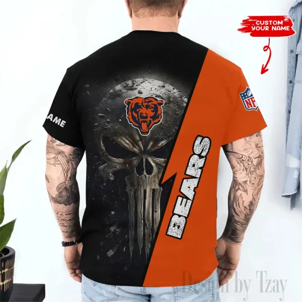 Chicago Bears Trendy Men's 3D Printed T-shirt Fashion O-neck 2025 AZTS1348 - Image 2