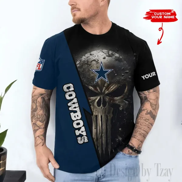 Dallas Cowboys Trendy Men's 3D Printed T-shirt Fashion O-neck 2025 AZTS1351