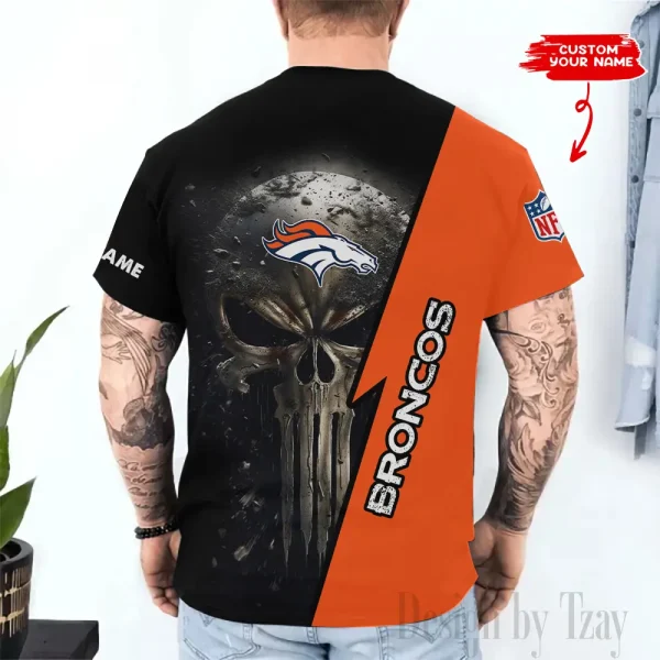 Denver Broncos Trendy Men's 3D Printed T-shirt Fashion O-neck 2025 AZTS1352 - Image 2